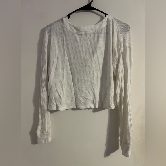 Cozy Crop Top Cardigan | Long Sleeve Sweater | Color: Black | Size: Small - Picture 2 of 3